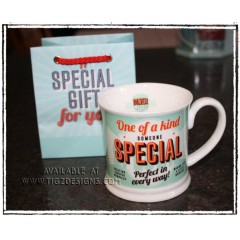 Diner Style Mugs (with assorted sayings) & Gift Bag or Gift Box from History & Heraldry